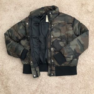 Camo bomber jacket